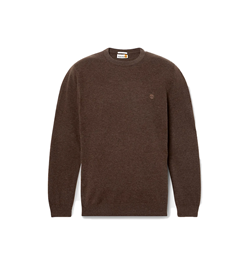 MAGLIONE GIROCOLLO IN LANA MERINO COHAS BROOK MARRONE